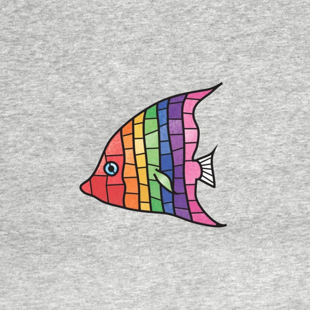 Rainbow Angelfish- Love Wins by DesignsByDoodle